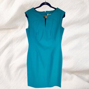 Calvin Klein Teal Sleeveless Cocktail Dress